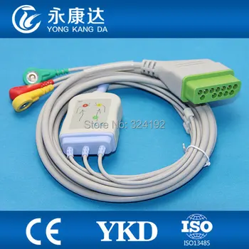 NIHON KOHDEN for BSM-2301K one piece three lead ECG cable with leadwire IEC.Snap
NIHON KOHDEN for BSM-2301K one piece three lead ECG cable with leadwire IEC.Snap