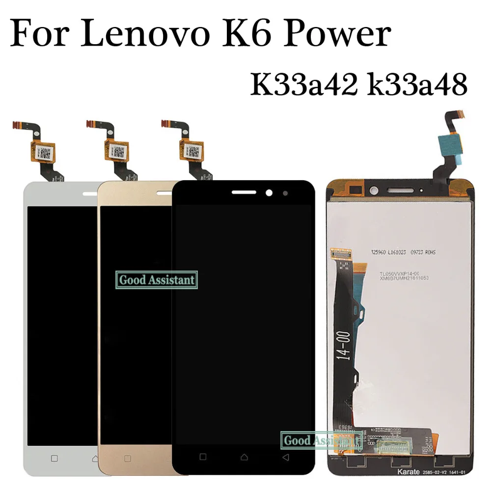 5.0'' New Touch Screen Digitizer Glass + LCD Display Assembly For Lenovo K6 Power Dual SIM LTE K33a42 k33a48 ;New ;100% Tested
5.0'' New Touch Screen Digitizer Glass + LCD Display Assembly For Lenovo K6 Power Dual SIM LTE K33a42 k33a48 ;New ;100% Tested