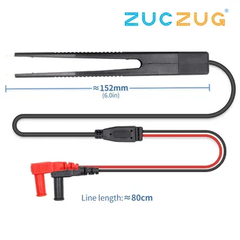 1 pcs SMD SMT Test Leads Chip Component LCR Testing Tool Multimeter Tester Clip Meter Pen Lead Probe Tweezers Capacitor
1 pcs SMD SMT Test Leads Chip Component LCR Testing Tool Multimeter Tester Clip Meter Pen Lead Probe Tweezers Capacitor