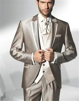 Top Selling Notched Lapel Champagne groom Men Suits Groom Tuxedo Custom made Dinner Suit ( jacket+Pants+vest+tie)
Top Selling Notched Lapel Champagne groom Men Suits Groom Tuxedo Custom made Dinner Suit ( jacket+Pants+vest+tie)