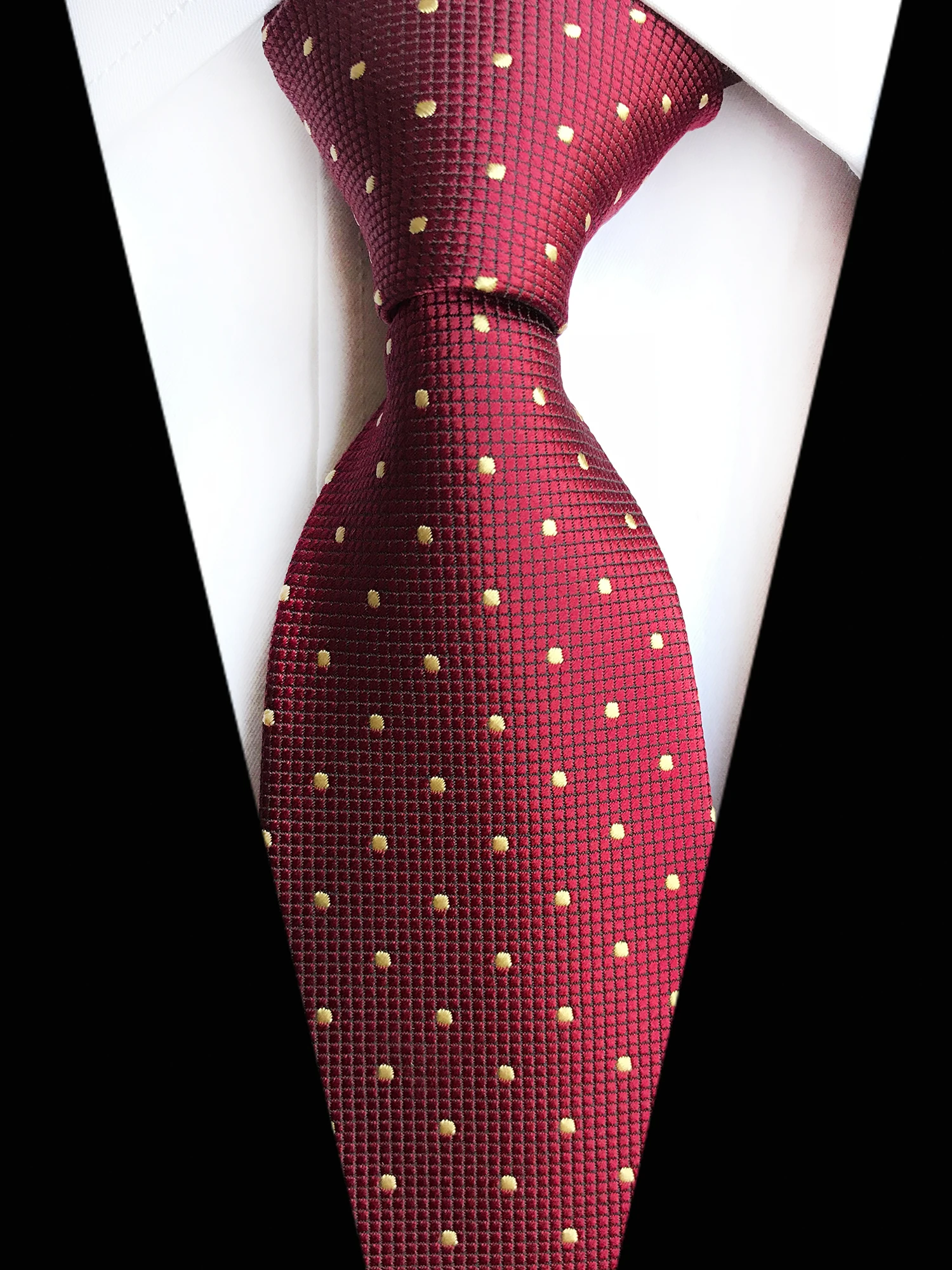 8CM Classy Men Formal Occasion Tie Male Gentlemen Fashion Dots Necktie Burgundy with Yellow Spots
8CM Classy Men Formal Occasion Tie Male Gentlemen Fashion Dots Necktie Burgundy with Yellow Spots