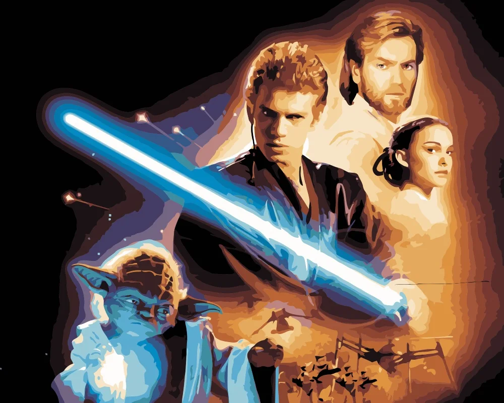 MaHuaf-i298 Star Wars DIY oil digital painting by numbers on canvas hand painted movie wall art picture living room home decor
MaHuaf-i298 Star Wars DIY oil digital painting by numbers on canvas hand painted movie wall art picture living room home decor