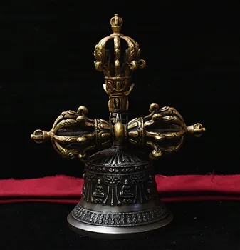 Christmas Collect Tibet Buddhism Bronze Vajra-pestle Dorje Vajra Bell Phurba Dagger Holder Halloween
Christmas Collect Tibet Buddhism Bronze Vajra-pestle Dorje Vajra Bell Phurba Dagger Holder Halloween