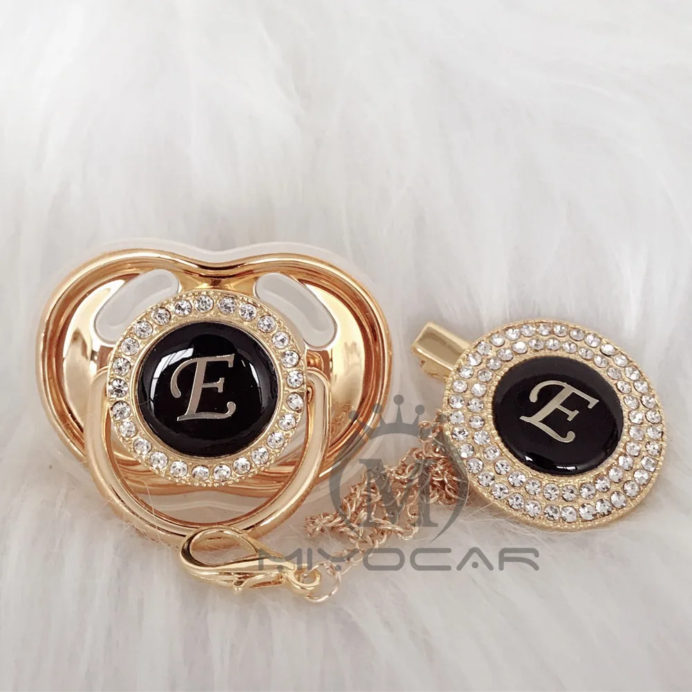 MIYOCAR lovely bling pacifier and pacifier clip set name Initials letter E unique BPA free dummy bling unique design LE
MIYOCAR lovely bling pacifier and pacifier clip set name Initials letter E unique BPA free dummy bling unique design LE