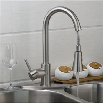 Kitchen Faucet Torneira Cozinha Pull Out Down Brushed Nickel Swivel 360 Deck Mounted Sink Faucets
Kitchen Faucet Torneira Cozinha Pull Out Down Brushed Nickel Swivel 360 Deck Mounted Sink Faucets