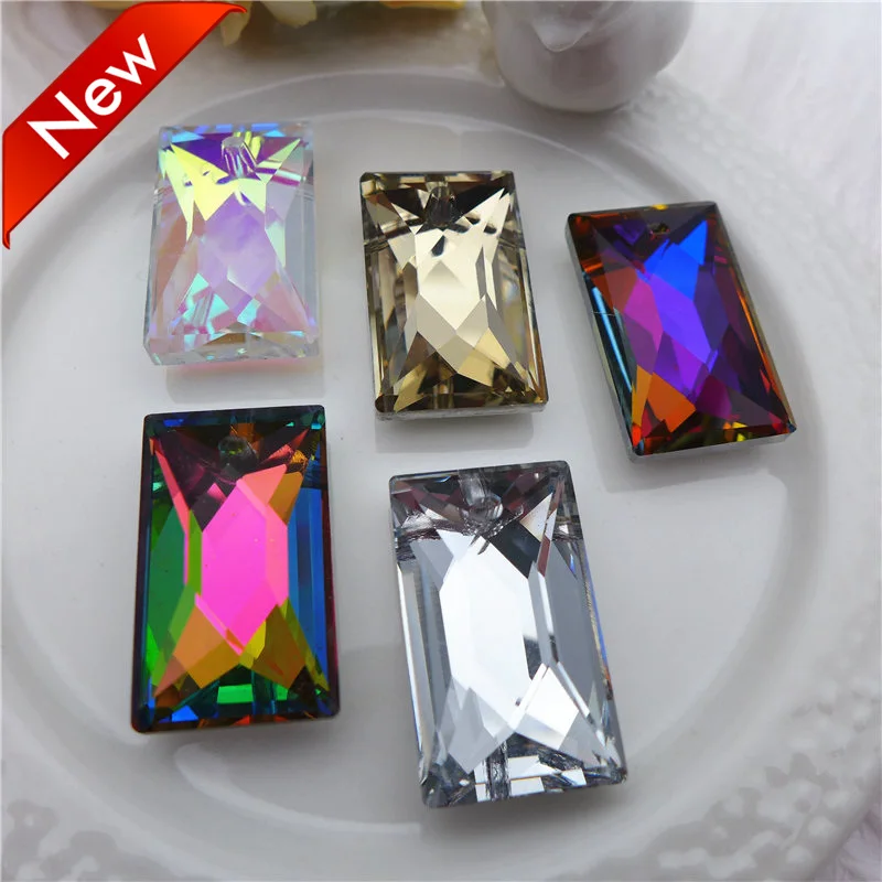 12*24mm rainbow Square Rectangle pendants cristal for Jewelry Making DIY glass Necklace Earring findings Components 12pcs PL00
12*24mm rainbow Square Rectangle pendants cristal for Jewelry Making DIY glass Necklace Earring findings Components 12pcs PL00