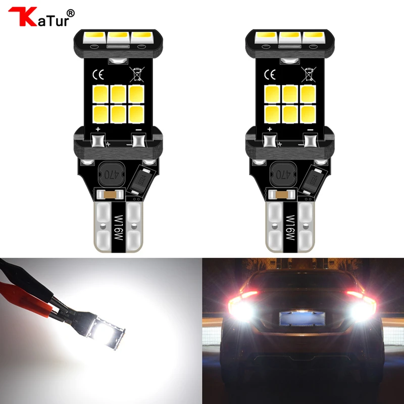 2pcs 12V-24V Canbus 921 912 T15 No Polarity T16 Bulb Light Parking Backup Reverse Led Lamps Auto No Error Lighting 6000K White
2pcs 12V-24V Canbus 921 912 T15 No Polarity T16 Bulb Light Parking Backup Reverse Led Lamps Auto No Error Lighting 6000K White