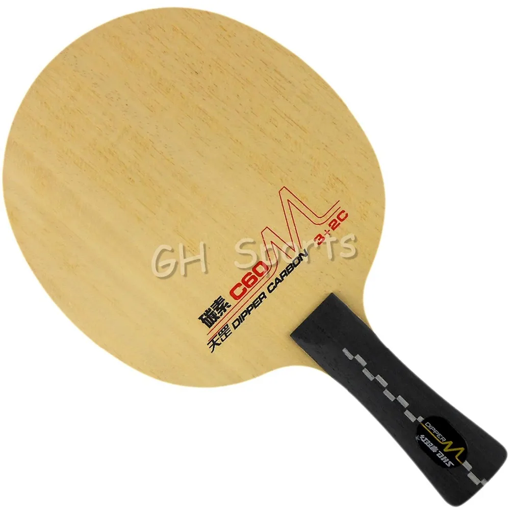 DHS Table Tennis Blade DHS DM.C60 Quick Attack Plus Loop Ply 3+2C Shakehand FL for Table Tennis Racket
DHS Table Tennis Blade DHS DM.C60 Quick Attack Plus Loop Ply 3+2C Shakehand FL for Table Tennis Racket