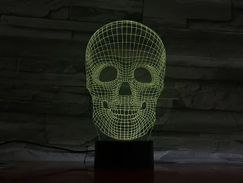New Skull 3D LED USB Lamp Halloween Gift Mood Colorful Scared Theme Haunted House Decor Night Light Stage Lighting Drop Ship
New Skull 3D LED USB Lamp Halloween Gift Mood Colorful Scared Theme Haunted House Decor Night Light Stage Lighting Drop Ship
