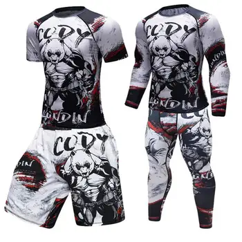 New UFC Brazilian jiu-jitsu MMA launches 3D bodysuit Cross fit Rash Guard compression Rashguard shirt men VS PK sport T-shirt
New UFC Brazilian jiu-jitsu MMA launches 3D bodysuit Cross fit Rash Guard compression Rashguard shirt men VS PK sport T-shirt