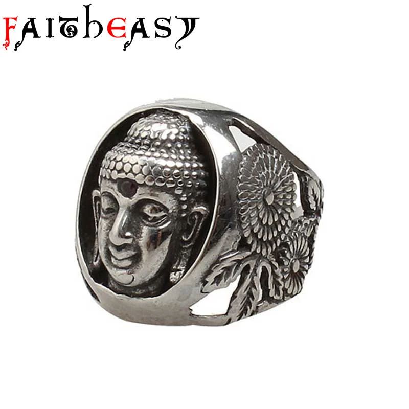 Faitheasy Buddha Head Bless Ring Stainless Steel Buddhism Finger Ring US Size Jewelry Gift
Faitheasy Buddha Head Bless Ring Stainless Steel Buddhism Finger Ring US Size Jewelry Gift