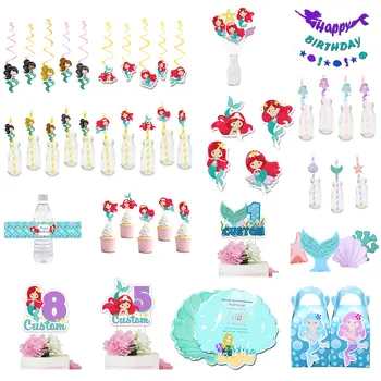 Mermaid Party Supplies Favor Box Invitation Straw Cake Topper Party Hat Bottle Wrapper Banner Baby Shower Kids Birthday Decor
Mermaid Party Supplies Favor Box Invitation Straw Cake Topper Party Hat Bottle Wrapper Banner Baby Shower Kids Birthday Decor