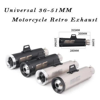 Universal 36-51MM Motorcycle Exhaust Escape DB Killer Modified Muffler For HONDA YAMAHA KAWASAKI SUZUKI Retro Exhaust
Universal 36-51MM Motorcycle Exhaust Escape DB Killer Modified Muffler For HONDA YAMAHA KAWASAKI SUZUKI Retro Exhaust