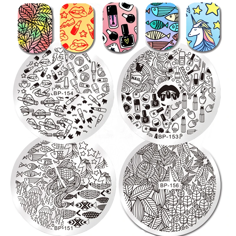 BORN PRETTY Round Nail Stamping Plate Makeup Lipstick Vegetable Star Poker Cards Stencil Manicure Nail Art Image Plate
BORN PRETTY Round Nail Stamping Plate Makeup Lipstick Vegetable Star Poker Cards Stencil Manicure Nail Art Image Plate