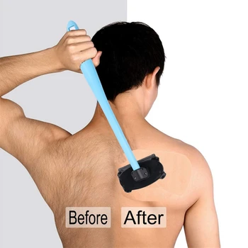 Men Manual Back Double Cutter Head Hair Shaver Blade Trimmer Do-It-Yourself Whole Body Leg Back Hair Razor Long Handle Big Bla
Men Manual Back Double Cutter Head Hair Shaver Blade Trimmer Do-It-Yourself Whole Body Leg Back Hair Razor Long Handle Big Bla