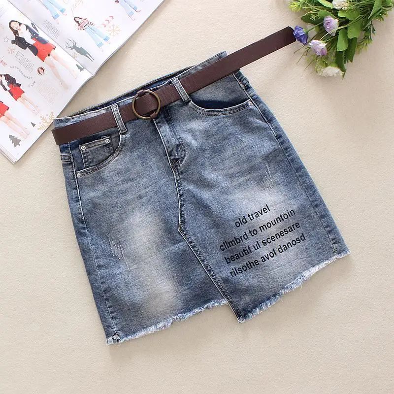 2019 Blue Jeans Skirts Womens Summer Letter Pattern Straight Skirts Natural Waist Cotton Knee-Length Shorts Denim Skirts 959
2019 Blue Jeans Skirts Womens Summer Letter Pattern Straight Skirts Natural Waist Cotton Knee-Length Shorts Denim Skirts 959