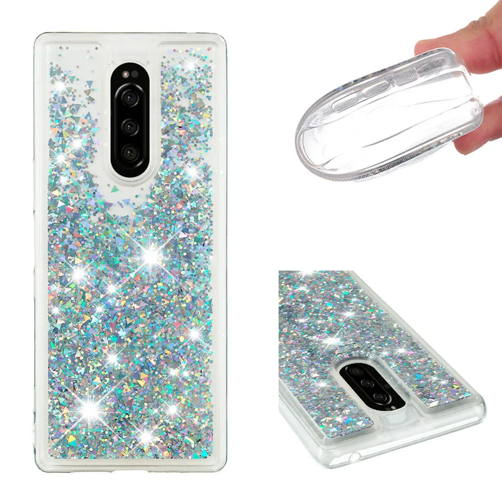 Shining quicksand TPU anti-fall Love Heart phone case is suitable for SONY Xperia 1
Shining quicksand TPU anti-fall Love Heart phone case is suitable for SONY Xperia 1