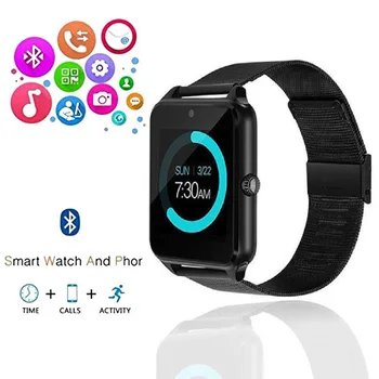Men Women Bluetooth Smart Watch Stainless Steel Wristwatch for Calls Music Alarm Clock Calender
Men Women Bluetooth Smart Watch Stainless Steel Wristwatch for Calls Music Alarm Clock Calender