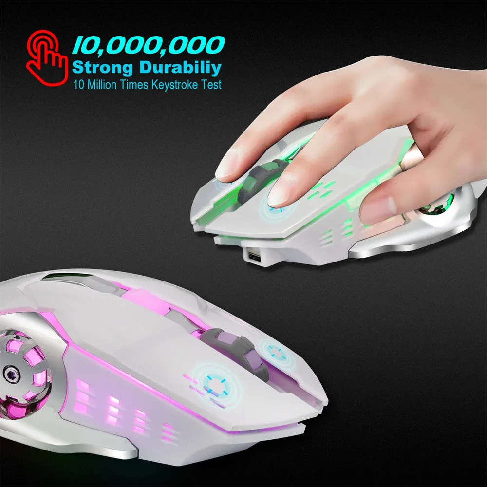 

HXSJ 2.4GHz Wireless Mouse Optical Gaming Mouse 6 Buttons 2400DPI Adjustable Computer Mouse Mice For Desktop Laptop PC Pro Gamer