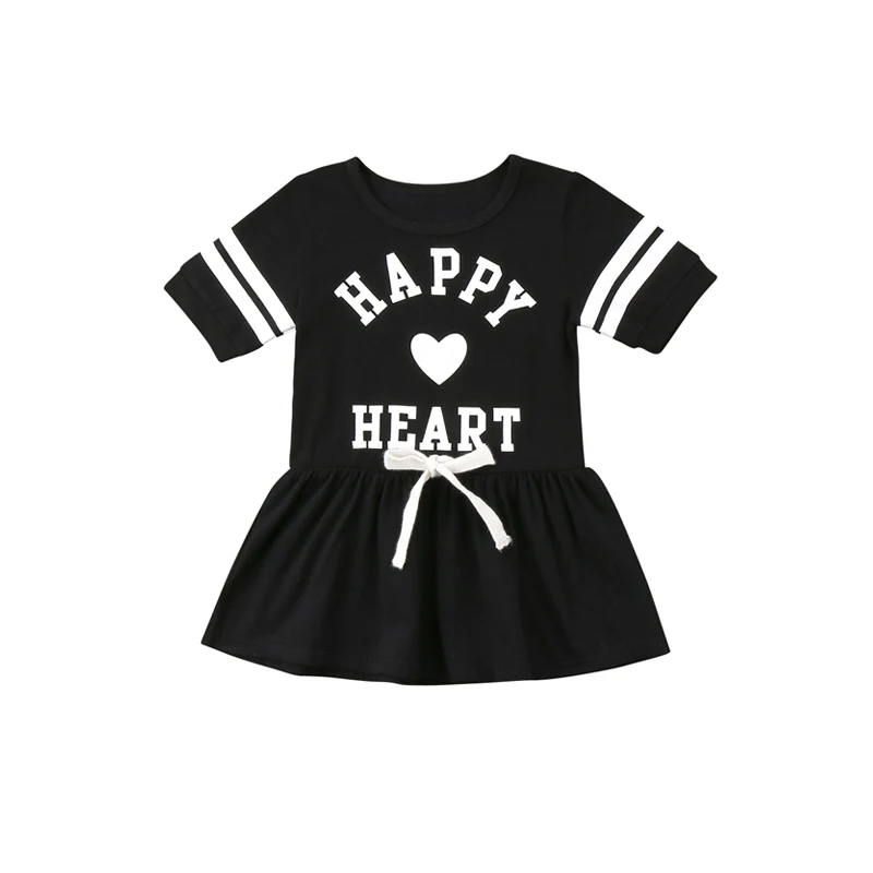 Summer Happy Party Newborn Toddler Baby Girls Casual Cotton O-Neck Letter Print Trumpet Black Mini Dress Outfit 1-6Y
Summer Happy Party Newborn Toddler Baby Girls Casual Cotton O-Neck Letter Print Trumpet Black Mini Dress Outfit 1-6Y