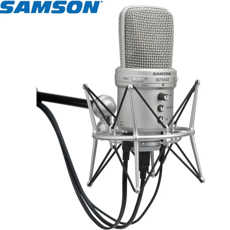 Original SAMSON GTrack / G Track USB Condenser Microphone with a built-in audio interface and mixer for podcasters / educators
Original SAMSON GTrack / G Track USB Condenser Microphone with a built-in audio interface and mixer for podcasters / educators