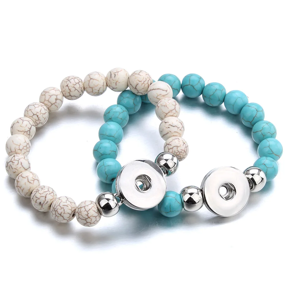 Fashion 10MM Natural Stone Beads Bracelets Handmade Elastic 18mm Snap Button Bracelets Bangles For Women Female Snap Jewelry
Fashion 10MM Natural Stone Beads Bracelets Handmade Elastic 18mm Snap Button Bracelets Bangles For Women Female Snap Jewelry