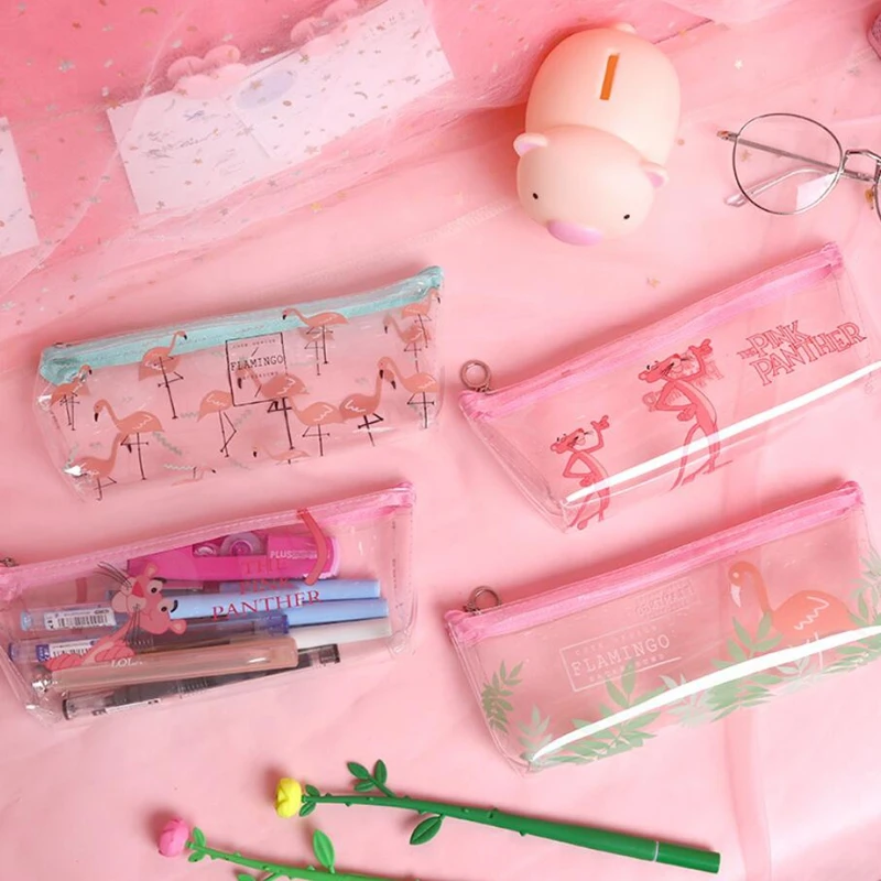 Cute Transparent Animal Pink Panther Pencil Case Large Pencil Bag Storage Pencilcase Stationery School Office Writing Supplies
Cute Transparent Animal Pink Panther Pencil Case Large Pencil Bag Storage Pencilcase Stationery School Office Writing Supplies
