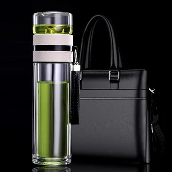 Double-layer Tea Bottle High Borosilicate Glass Water Bottle Men's Office Special High-grade Teapot with Tea Partition Glass Cup
Double-layer Tea Bottle High Borosilicate Glass Water Bottle Men's Office Special High-grade Teapot with Tea Partition Glass Cup