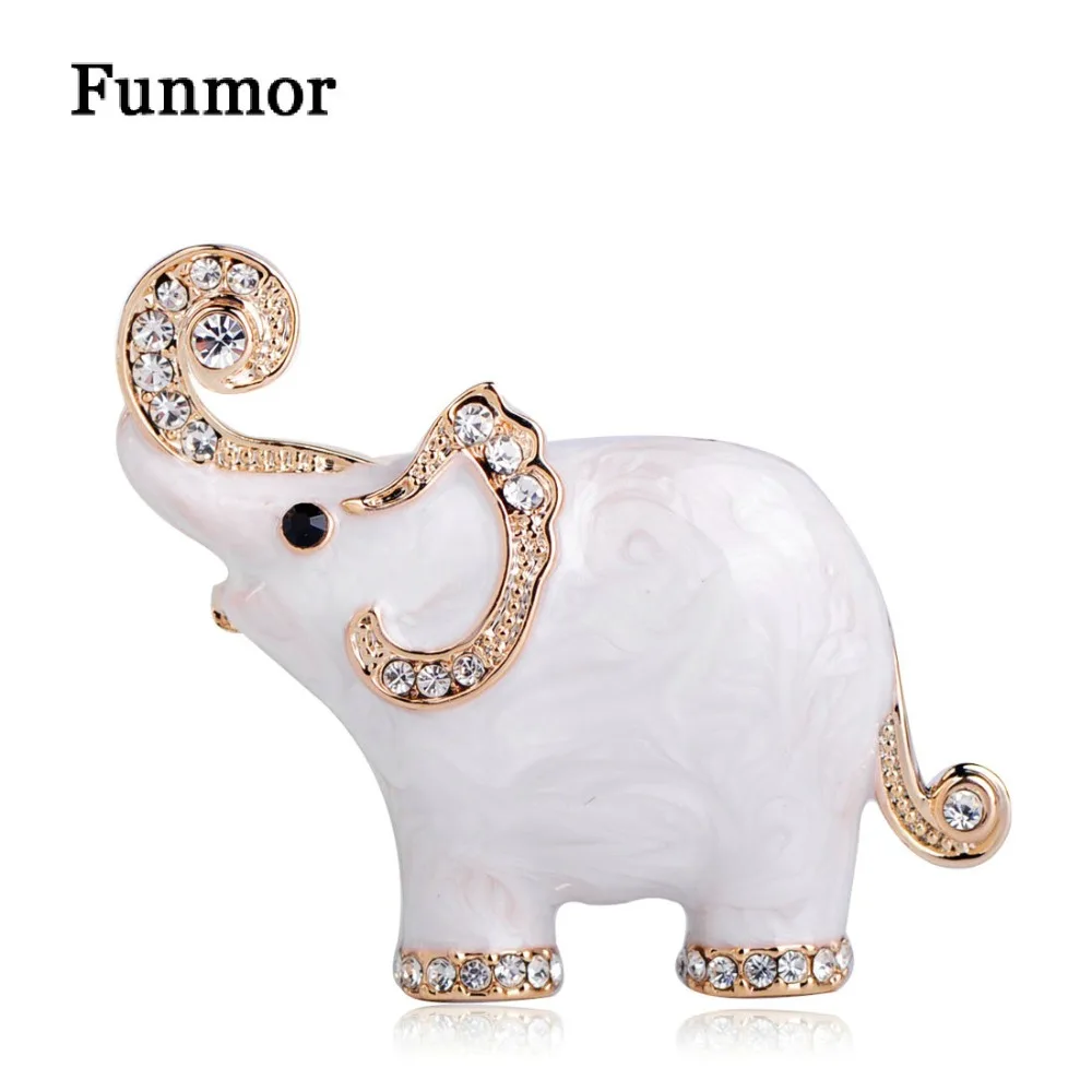 FUNMOR Enamel Crystal Fat Elephant Brooches Badge Gold Color Women Child Fine Gift Fashion Mix Color Animal Corsage Hijab Pins
FUNMOR Enamel Crystal Fat Elephant Brooches Badge Gold Color Women Child Fine Gift Fashion Mix Color Animal Corsage Hijab Pins