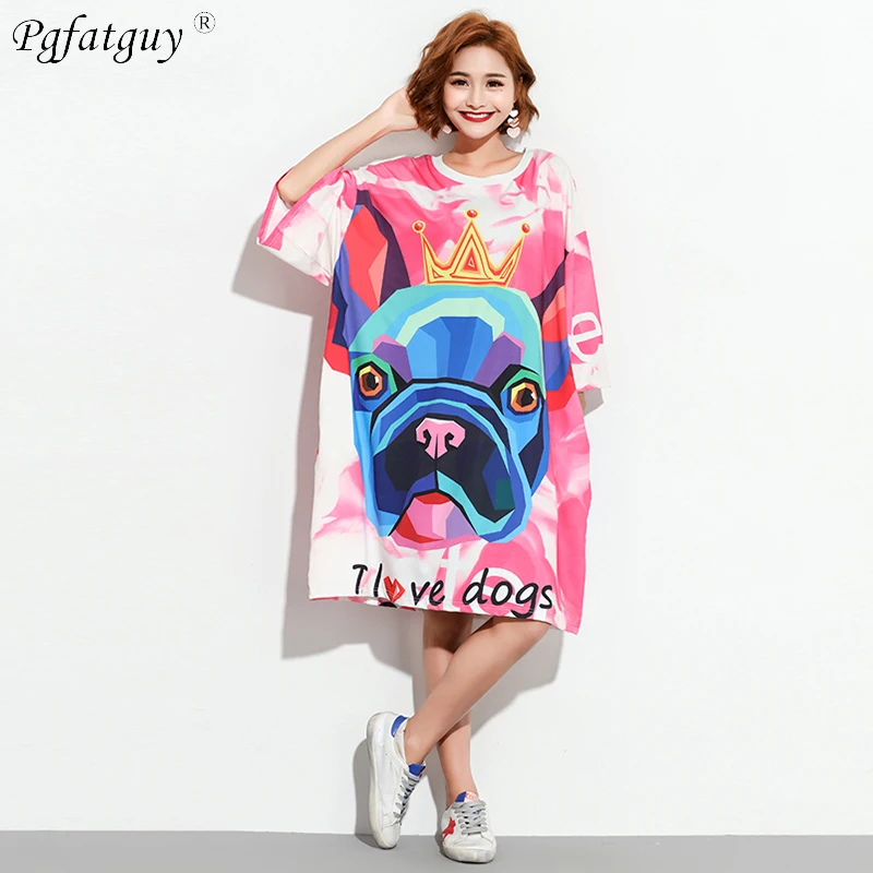 European Style Spring T Shirts Women 2019 Fashion Crown Dogs Printing T-shirt Woman Tees Tops Casual Female T-shirts Plus Size
European Style Spring T Shirts Women 2019 Fashion Crown Dogs Printing T-shirt Woman Tees Tops Casual Female T-shirts Plus Size