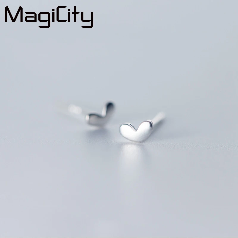 Real 100% 925 Sterling Silver Heart Stud Earrings for Women Women Girls Kids Piercing Jewelry Orecchini Aros Aretes
Real 100% 925 Sterling Silver Heart Stud Earrings for Women Women Girls Kids Piercing Jewelry Orecchini Aros Aretes