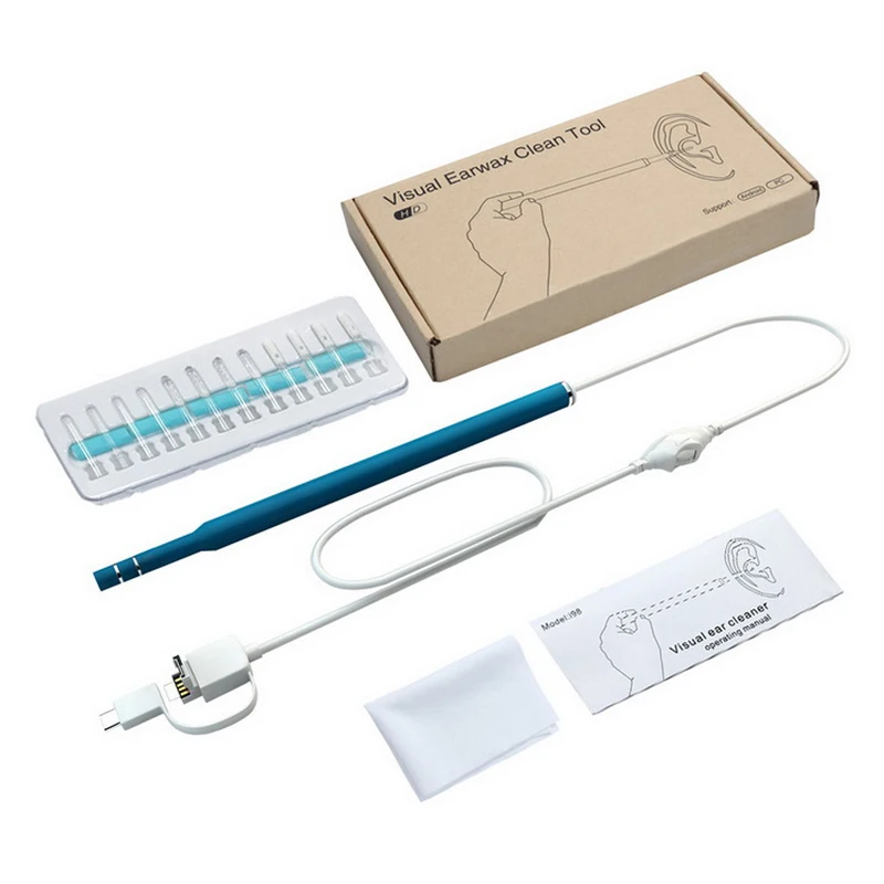 720P Type-C/Micro USB/USB OTG Visual Ear Cleaning Endoscope Spoon Functional Diagnostic Tool Ear Cleaner Android Camera Ear Pick
720P Type-C/Micro USB/USB OTG Visual Ear Cleaning Endoscope Spoon Functional Diagnostic Tool Ear Cleaner Android Camera Ear Pick