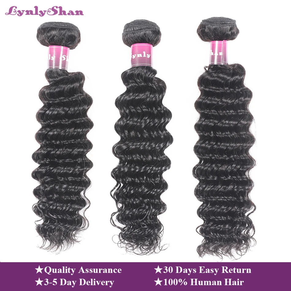 Lynlyshan Human Hair Deep Wave Bundles Brazilian Remy Hair 10-30 Inch Natural Color 4 Bundles Deal Free Shipping
Lynlyshan Human Hair Deep Wave Bundles Brazilian Remy Hair 10-30 Inch Natural Color 4 Bundles Deal Free Shipping