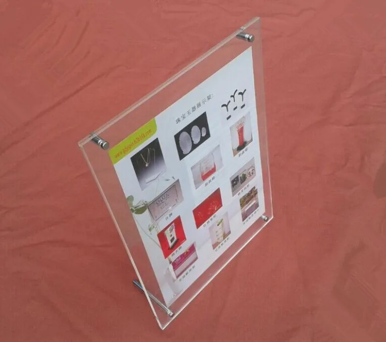 Image (GT3163 16inch) New Acrylic Certificate Frame Hot Selling Business Licence Display Frame Plexiglass Photo Showing Stand