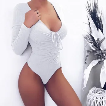 White Black Pink Long Sleeve Bandage Bodysuit Women Body Top 2019 Long Sleeve Sexy Deep V Neck Nightclub Party Bodycon Rompers
White Black Pink Long Sleeve Bandage Bodysuit Women Body Top 2019 Long Sleeve Sexy Deep V Neck Nightclub Party Bodycon Rompers