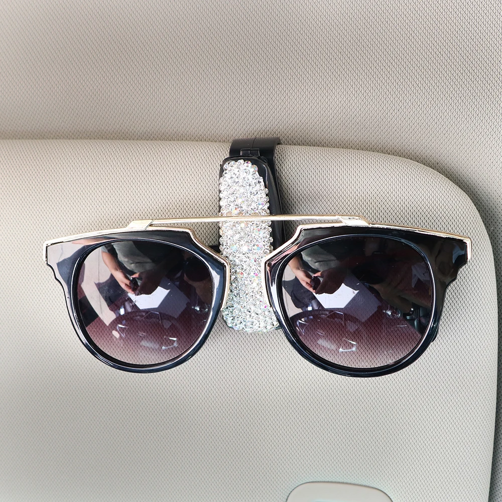 Sun Visor Sunglasses Eyeglasses Glasses Cases Holder Portable Rhinestone Diamond Car Styling Glasses Storage Auto Fastener Clip
Sun Visor Sunglasses Eyeglasses Glasses Cases Holder Portable Rhinestone Diamond Car Styling Glasses Storage Auto Fastener Clip