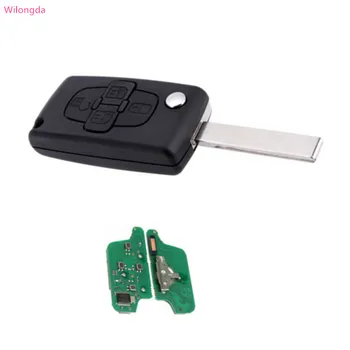 Wilongda car key 4 Button Flip Remote Key with 433mhz ID46(7941) chip HU83 blade for Peugeot 1007 Citroen C8 auto key
Wilongda car key 4 Button Flip Remote Key with 433mhz ID46(7941) chip HU83 blade for Peugeot 1007 Citroen C8 auto key