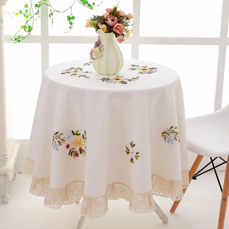 Cotton and linen embroidered lace circular tablecloth Happy Household Party Wedding for Home Home Textile table cover
Cotton and linen embroidered lace circular tablecloth Happy Household Party Wedding for Home Home Textile table cover