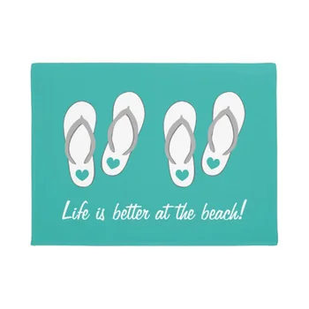 Life is better at the beach flip flops doormat Home Decoration Entry Non-slip Door Mat Rubber Washable Floor mat
Life is better at the beach flip flops doormat Home Decoration Entry Non-slip Door Mat Rubber Washable Floor mat