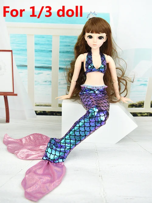 Pink-and-Purple-Mermaid-Suit-Dress-Outfit-Clothing-Party-Dress-For-1-3-1-4-BJD (6)