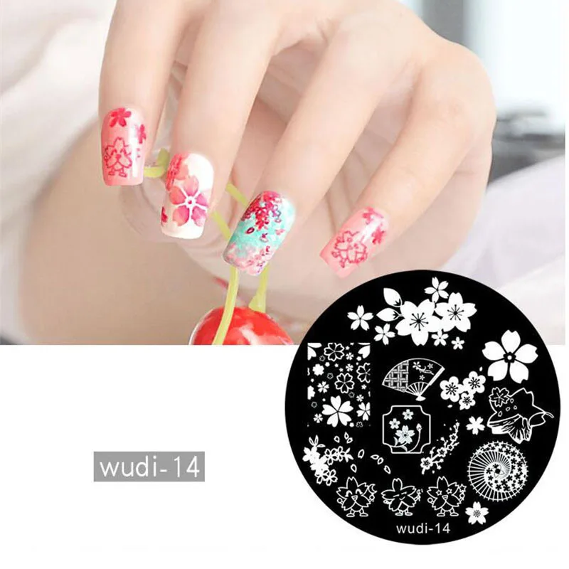 WuDi Round Nail Stamping Template Plates Cartoon animal panda Flowers Lace Image Polish Transfer DIY Tools For Nail Art
WuDi Round Nail Stamping Template Plates Cartoon animal panda Flowers Lace Image Polish Transfer DIY Tools For Nail Art