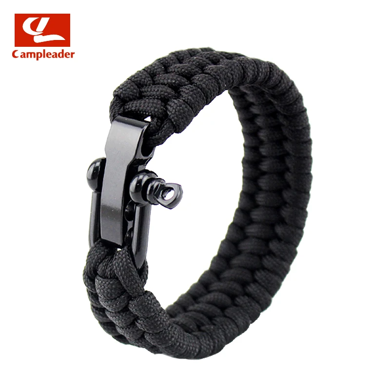 Outdoor Steel Buckle Belt Adjustable Bracelet Multifunction Cords Woven U Stainless Steel Buckle Adjustable Bracelet CL126
Outdoor Steel Buckle Belt Adjustable Bracelet Multifunction Cords Woven U Stainless Steel Buckle Adjustable Bracelet CL126