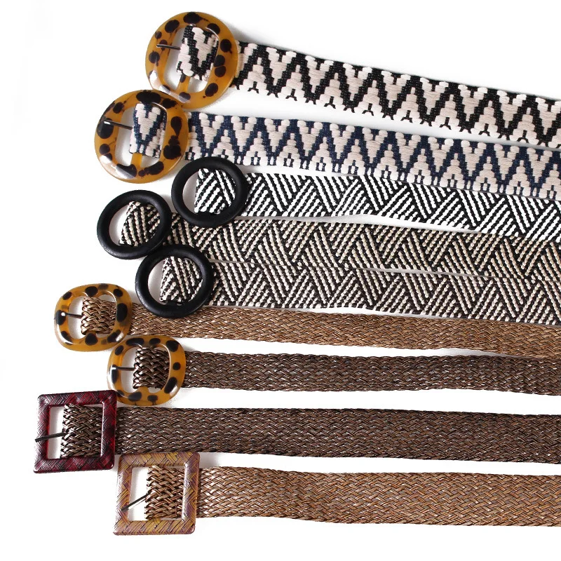 Braided Belt with Wooden Buckle Ladies Casual Solid Luxury Fashion Dress Summer High Quality Woven Women straw Belt Wood BZ109
Braided Belt with Wooden Buckle Ladies Casual Solid Luxury Fashion Dress Summer High Quality Woven Women straw Belt Wood BZ109