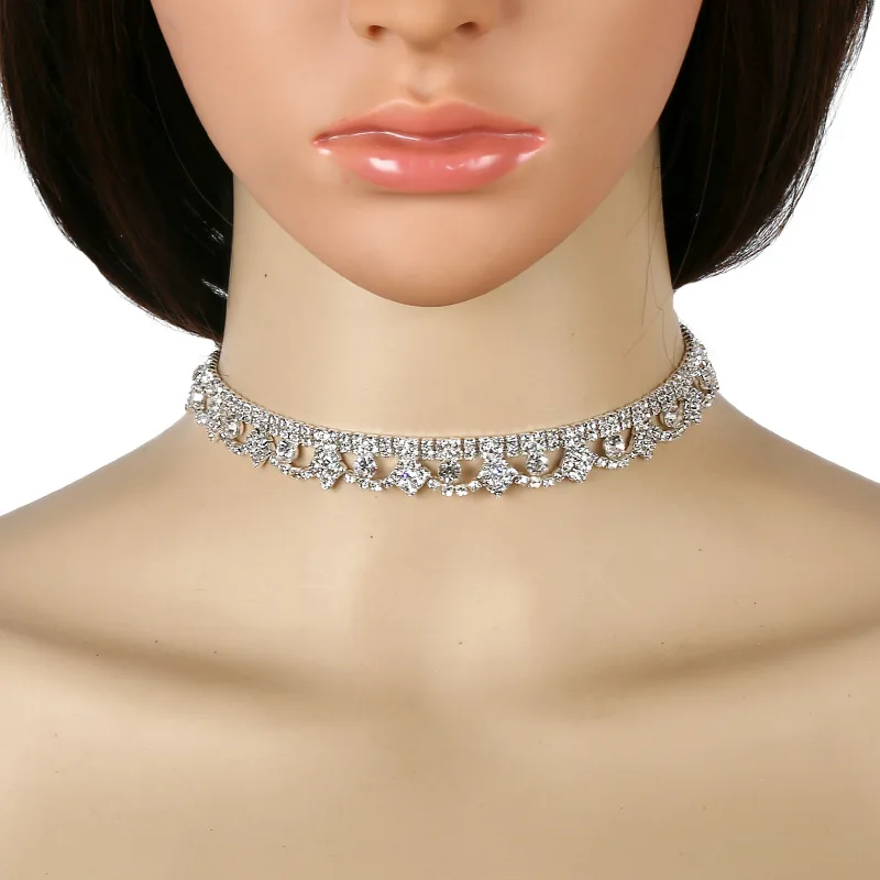 Women Crystal Rhinestone Claw Chain Chokers Necklace Adjustable Collarbone Chain Necklace Wedding Jewelry Accessory
Women Crystal Rhinestone Claw Chain Chokers Necklace Adjustable Collarbone Chain Necklace Wedding Jewelry Accessory