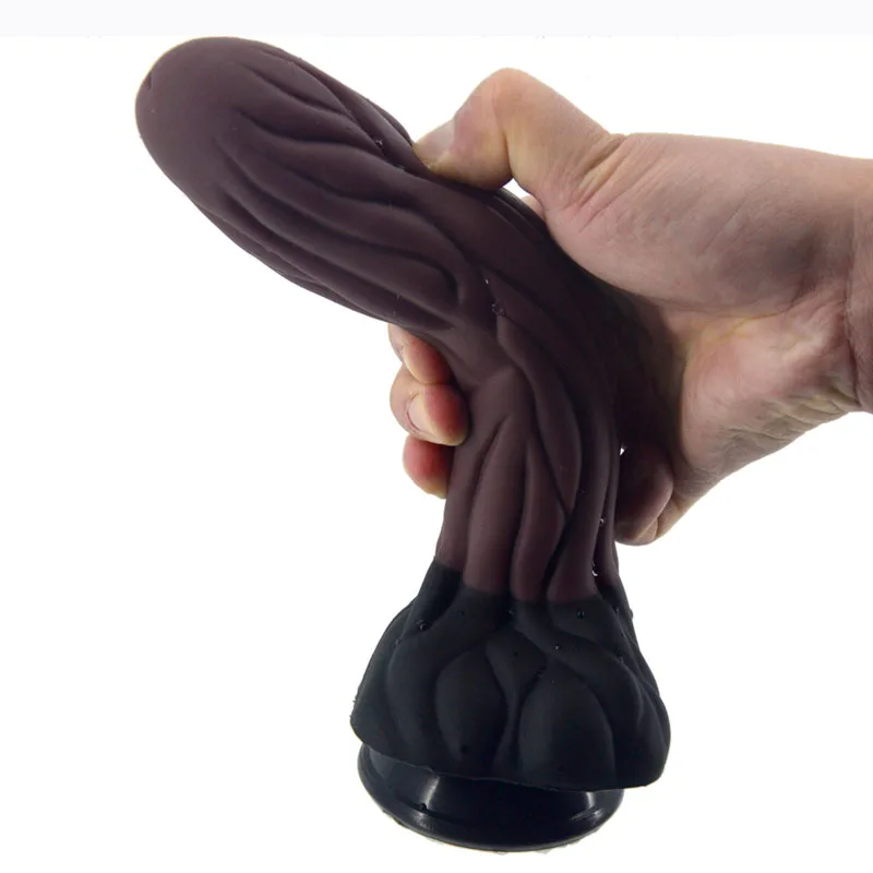 Silicong Old Bark Shape Deep Texture Dildo Perfect Substitute Normal Sized Man's Penis Insert to 6.3