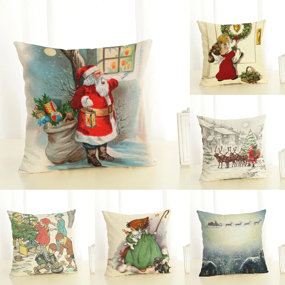 3D Printed Santa Claus Pillowcases Seat Sofa Pillow Cover Linen Cotton Square Merry Christmas Cushion Cover for Party Decoration
3D Printed Santa Claus Pillowcases Seat Sofa Pillow Cover Linen Cotton Square Merry Christmas Cushion Cover for Party Decoration