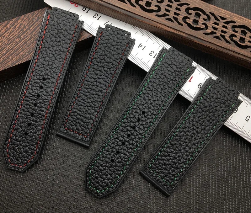 New Black with red green line 29*19mm with Silicone watchband watch band for Hublot strap for king power series hub logo on tool
New Black with red green line 29*19mm with Silicone watchband watch band for Hublot strap for king power series hub logo on tool
