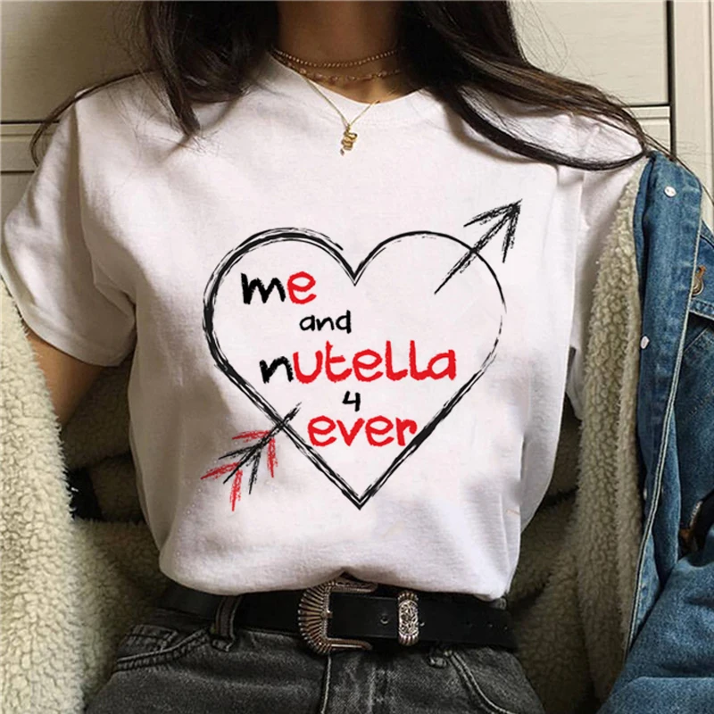 Nutella Kawaii Print T Shirt Women 90s Harajuku Ullzang Fashion T-shirt Graphic Cute Cartoon Tshirt Korean Style Top Tees Female
Nutella Kawaii Print T Shirt Women 90s Harajuku Ullzang Fashion T-shirt Graphic Cute Cartoon Tshirt Korean Style Top Tees Female