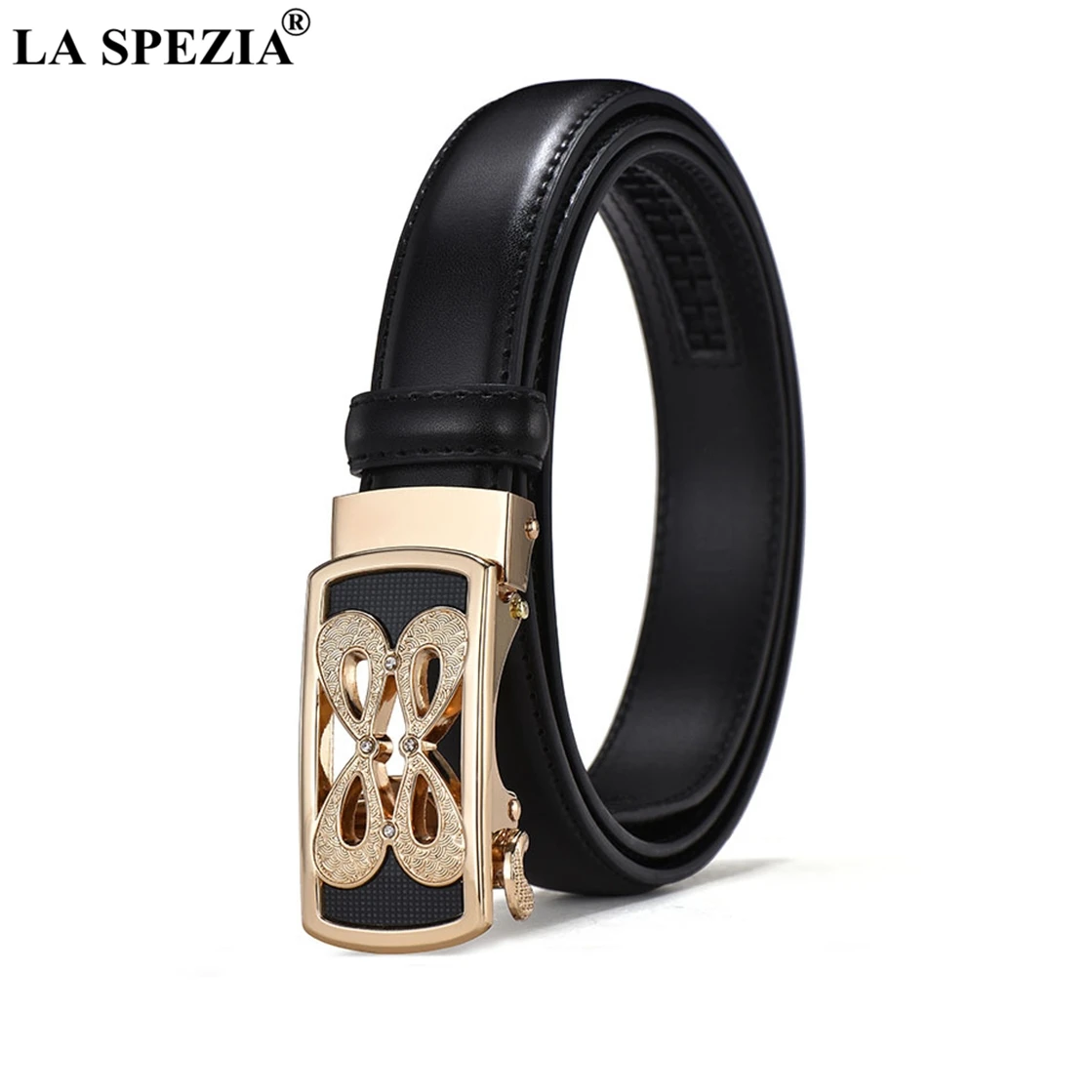 LA SPEZIA Automatic Buckle Belt Women Genuine Leather Business Diamond Belt Female Black Bowknot Elegant Cowhide Ladies Belt Red
LA SPEZIA Automatic Buckle Belt Women Genuine Leather Business Diamond Belt Female Black Bowknot Elegant Cowhide Ladies Belt Red