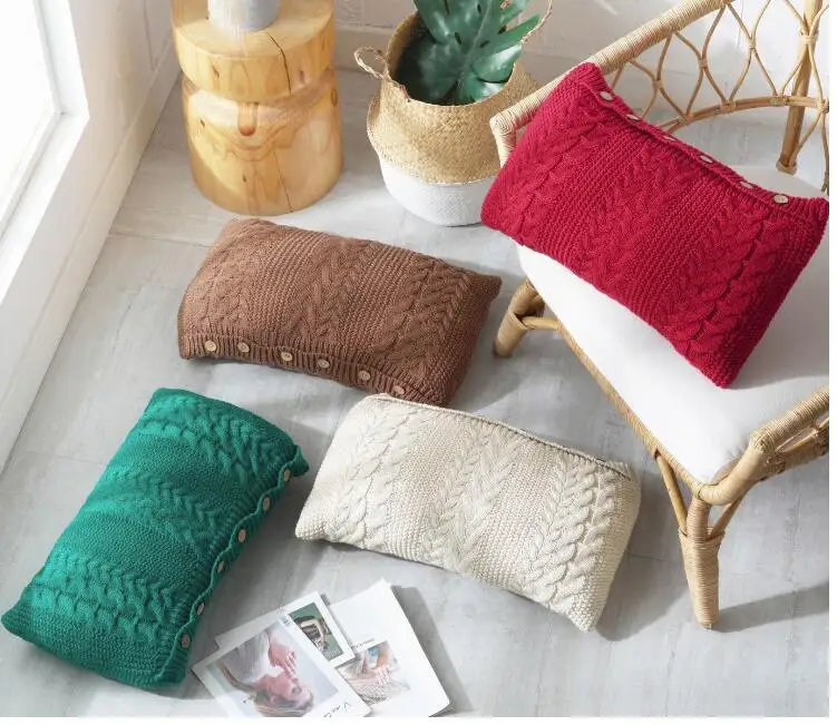 Nordic model room rattan chair cushion cover Rectangular lumbar pillowcase for cars Office knit wool hug pillowcase
Nordic model room rattan chair cushion cover Rectangular lumbar pillowcase for cars Office knit wool hug pillowcase